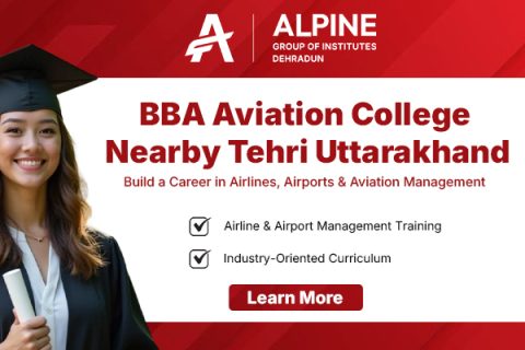 BBA Aviation College near Tehri Uttarakhand at AIMT Dehradun